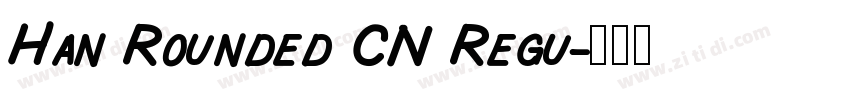 Han Rounded CN Regu字体转换